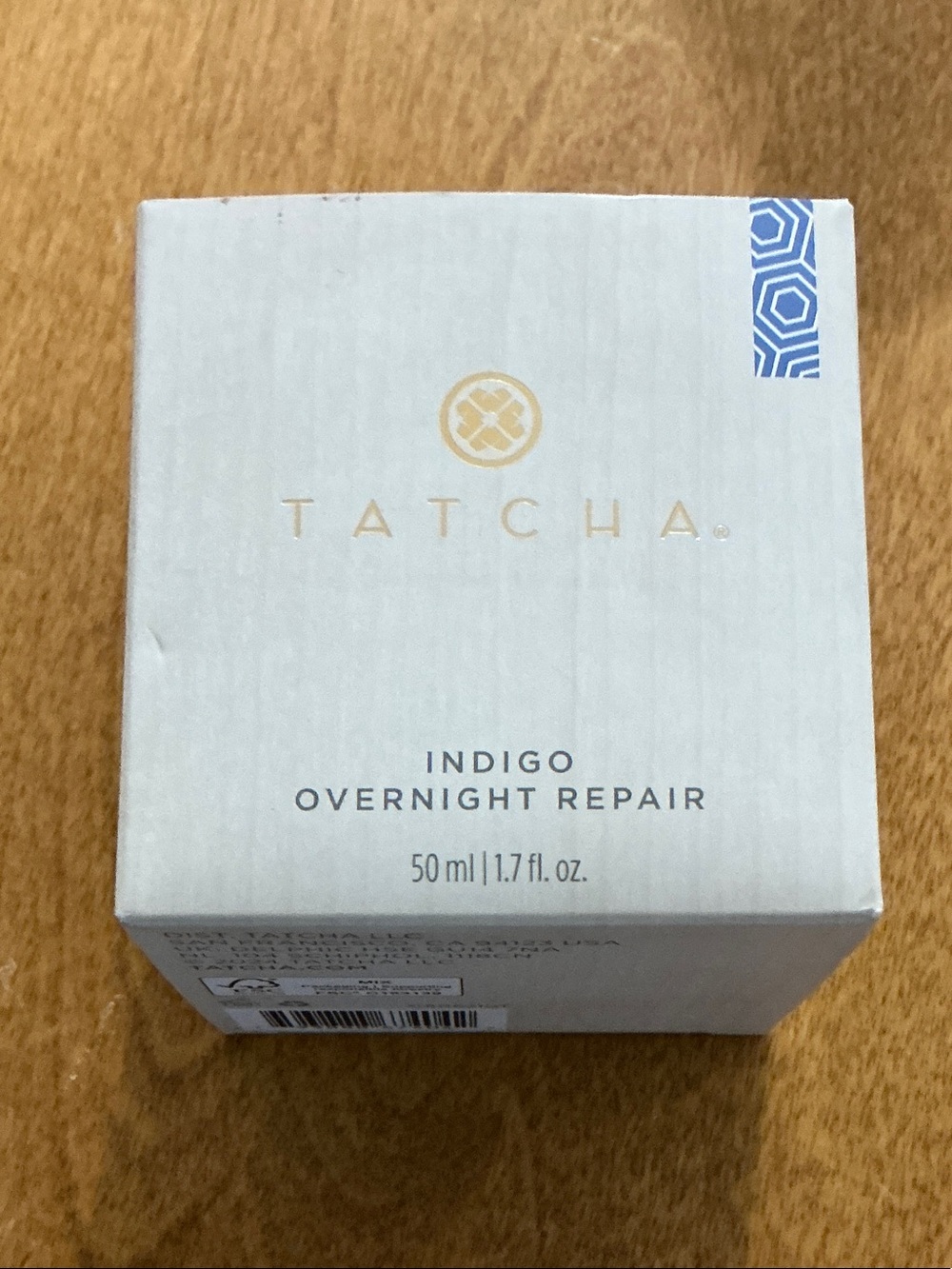 NIB Tatcha Indigo Overnight Repair Cream - Full Size 1.7 oz / 50ml